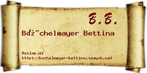 Büchelmayer Bettina névjegykártya